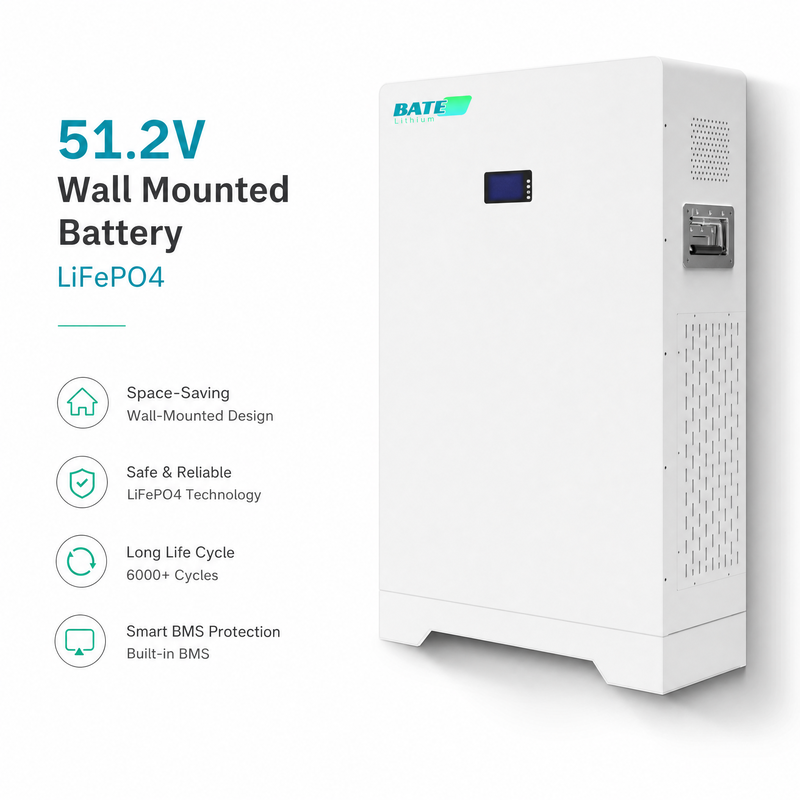 LiFePO4 51.2V 벽걸이 배터리 시리즈